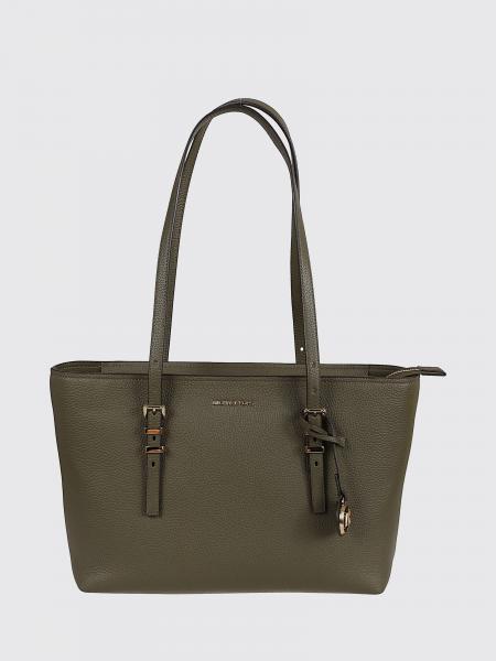 Michael Kors Quinn Grained Cowhide Leather Shoulder Bag with Double Handle