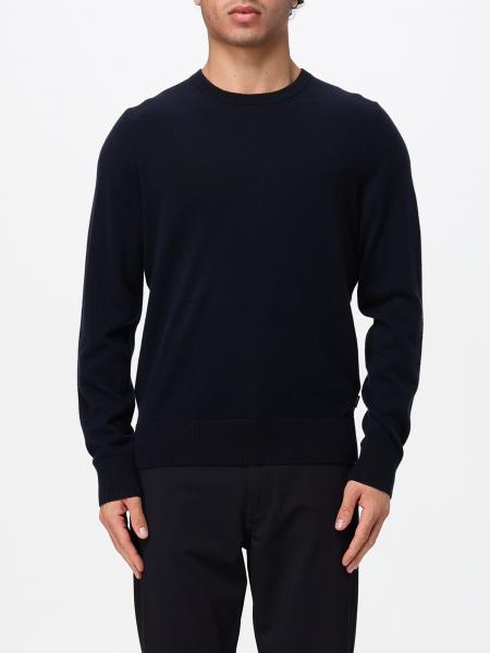Virgin Wool Turtleneck Jumper with Ribbed Trims BOSS