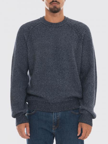 Jersey de cuello redondo BOSS de mezcla de lana virgen con corte relaxed