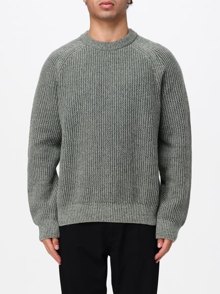 BOSS リラックスフィット ヴァージンウール混 クルーネックセーター リブトリム付き