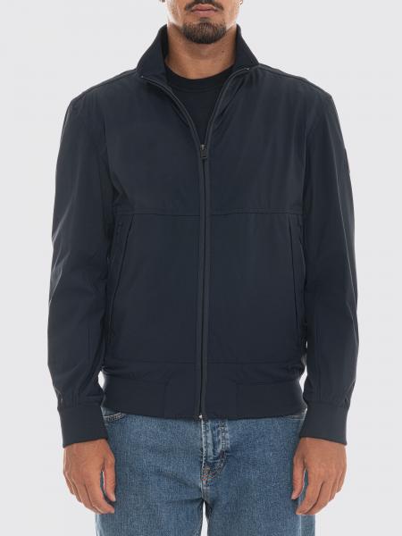 Cazadora bomber BOSS de softshell repelente al agua con cuello alto y cremallera