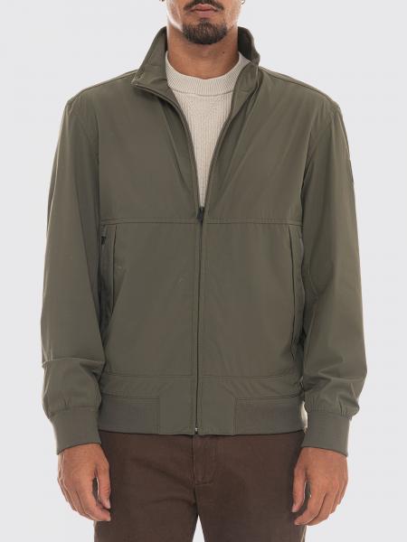 Cortavientos BOSS de softshell repelente al agua con cuello alto y cremallera