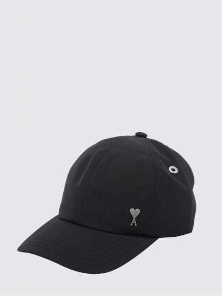 Gorra de béisbol Ami Paris de mezcla de algodón con logo en contraste