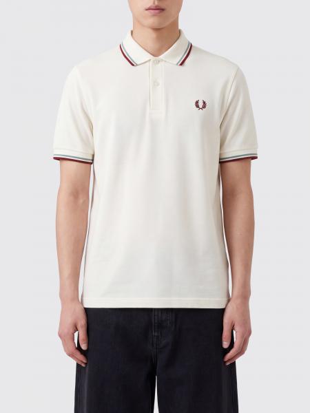 Short-Sleeve Fred Perry Cotton Polo with Embroidered Logo and Contrast Trims