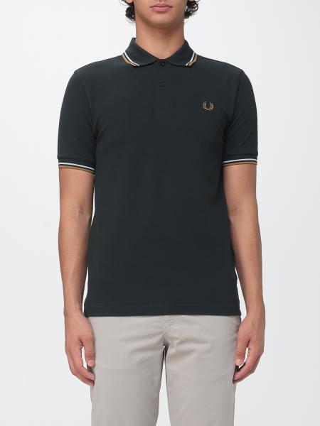 Polo de manga corta Fred Perry de algodón con logo bordado y ribetes en contraste