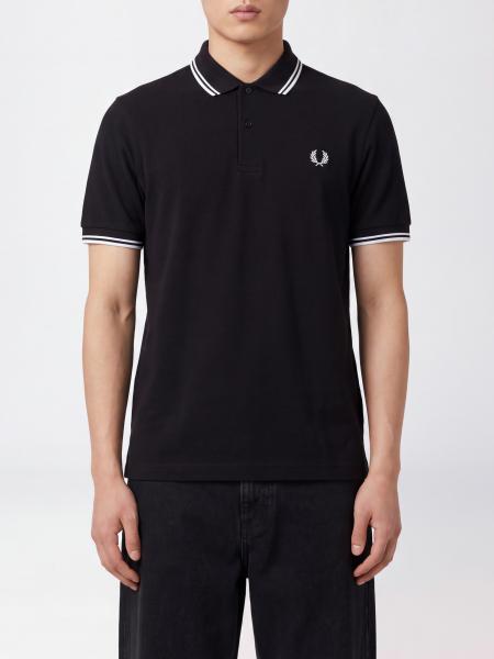 Short-Sleeve Fred Perry Cotton Polo with Embroidered Logo and Contrast Trims