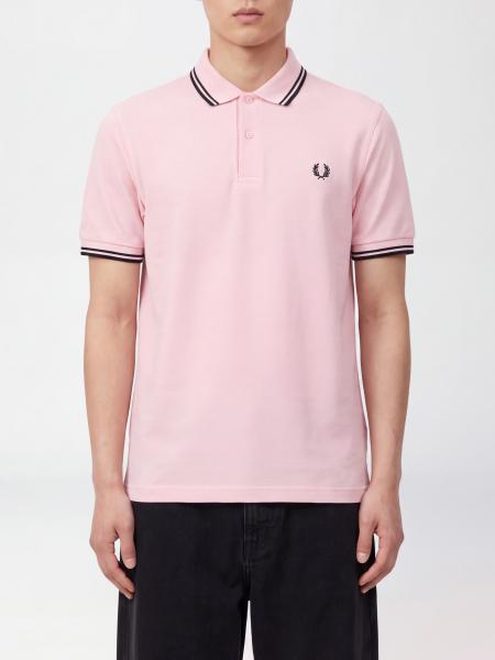 Short-Sleeve Fred Perry Cotton Polo with Embroidered Logo and Contrast Trims