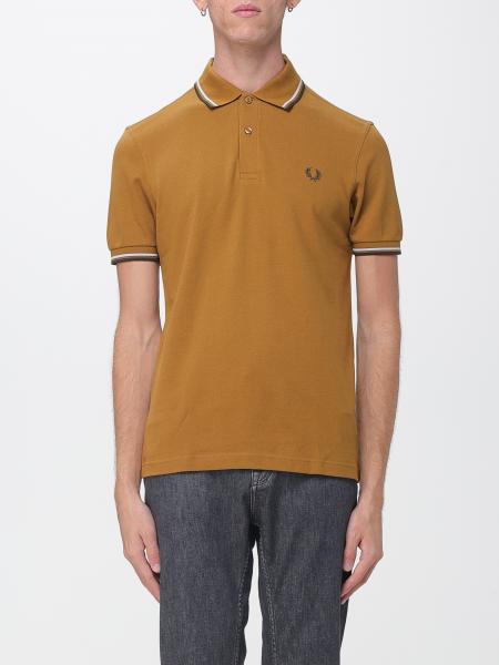 Polo de manga corta Fred Perry de algodón con logo bordado y ribetes en contraste