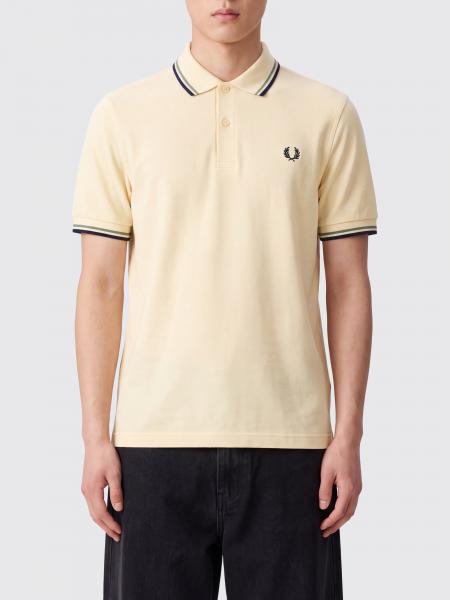 Short-Sleeve Fred Perry Cotton Polo with Embroidered Logo and Contrast Trims