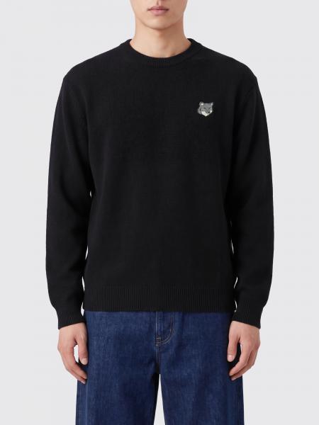 Jersey de cuello redondo Maison Kitsuné de pura lana con parche del logo Chillax Fox