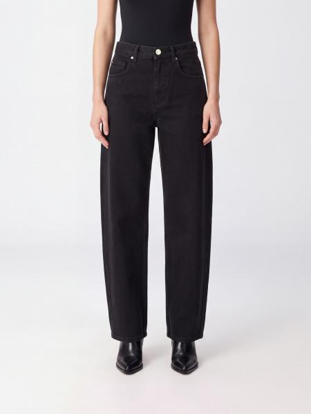 Isabel Marant Etoile Oriane High-Waisted Baggy Jeans in Cotton Denim