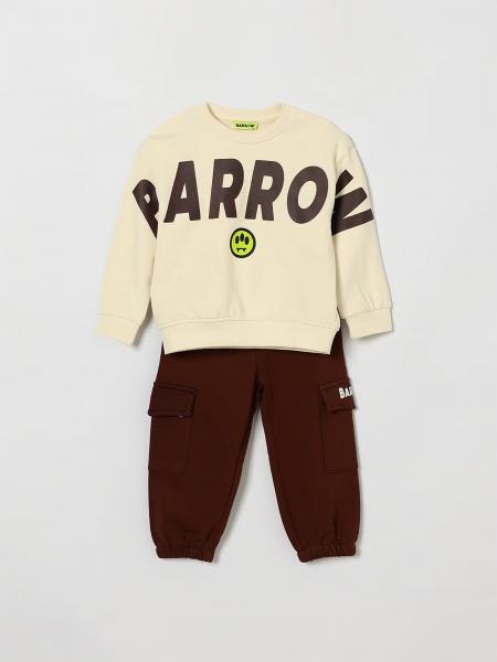 Barrow Kids Boy's Two-Piece Cotton Sweatshirt and Cargo Trousers Set