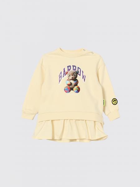 Barrow Kids Girl's Teddy Bear Print Cotton Sweatshirt Mini Dress