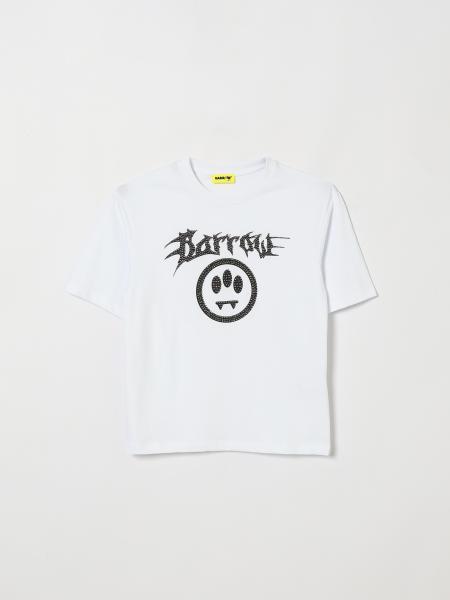 Barrow Kids Boy's Cotton T-Shirt with Rhinestone Logo and Print