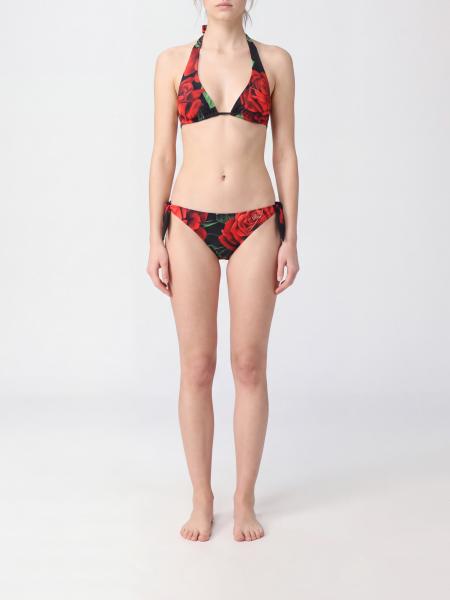 Dolce & Gabbana Triangel-Bikini mit Blumendruck und Neckholder