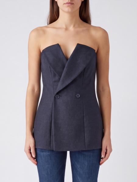 Double-Breasted Tailored Waistcoat P.A.R.O.S.H. in Virgin Wool with Shawl Lapels