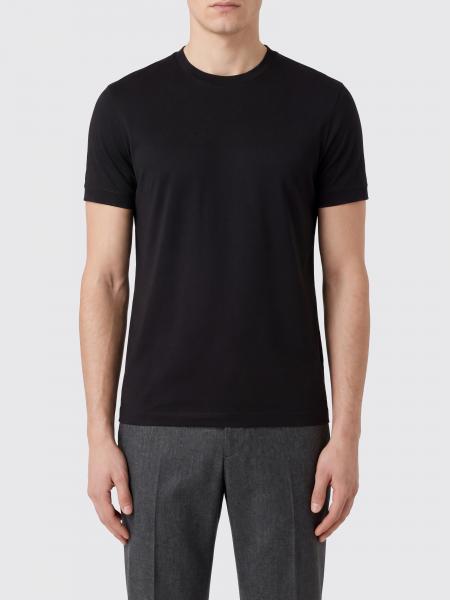 Giorgio Armani Rundhals-T-Shirt aus Stretch-Viskose-Jersey