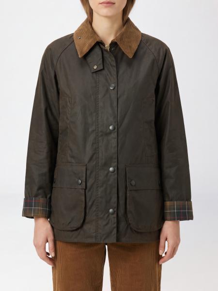 Veste Bedale Barbour en coton ciré avec col en velours côtelé