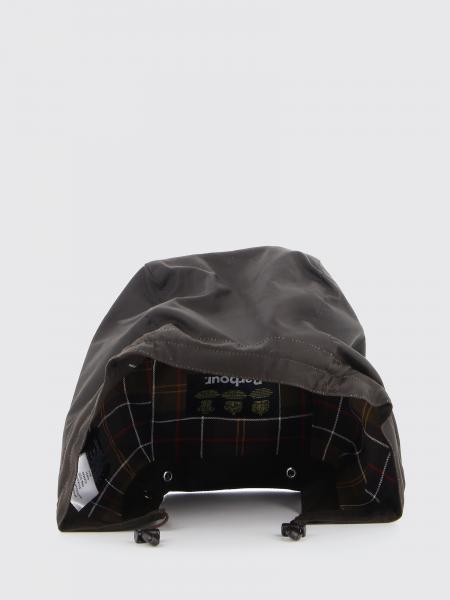 Barbour Waxed Cotton Fisherman's Bucket Hat with Check Interior
