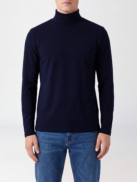 Jersey de cuello alto Thom Krom de manga larga en mezcla de modal y cachemir
