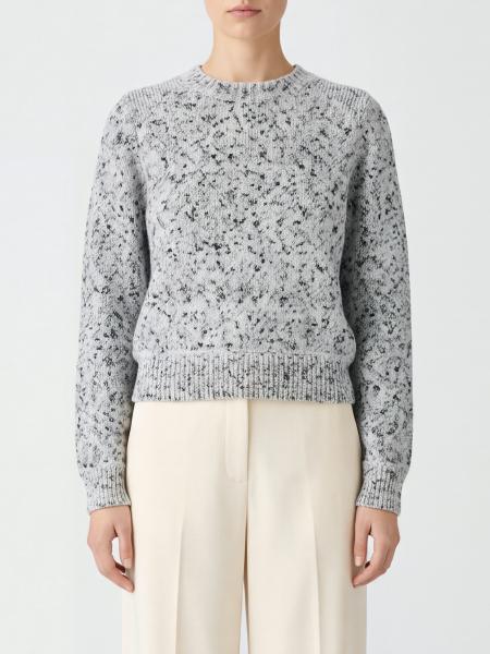 Pullover mit Rundhalsausschnitt von Isabel Marant Etoile aus Baumwolle mit abstraktem Druck und überschnittenen Schultern