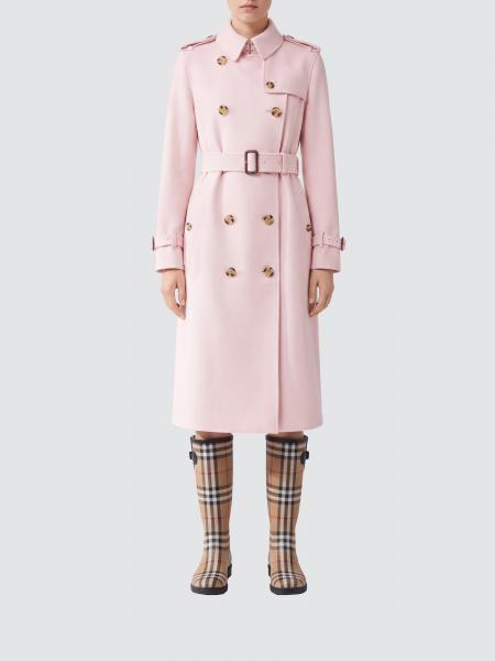 Double-Breasted Long Trench Coat Burberry in Pure Cashmere