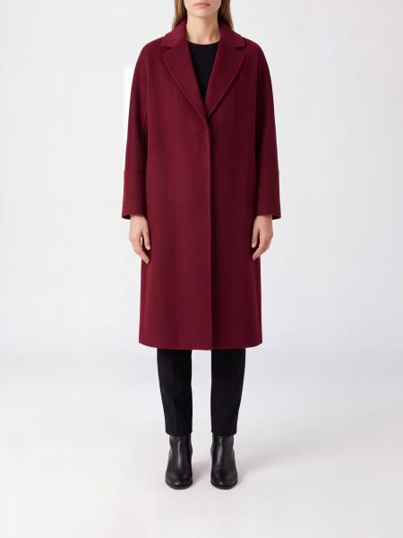 'S Max Mara 100% Virgin Wool Robe Coat with Waist Tie Belt
