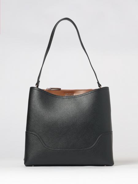 Twinset 사피아노 효과 인조 가죽 마그네틱 클로저 숄더백
