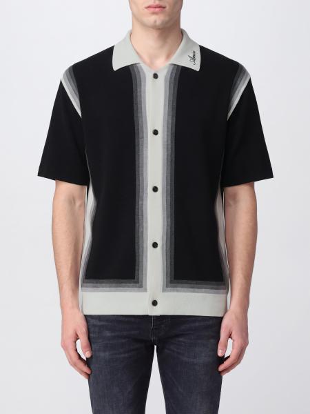 Chemise à manches courtes Amiri en tricot de laine à motif abstrait