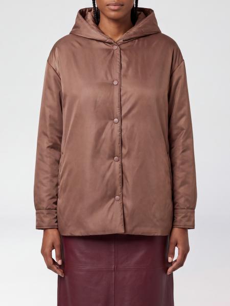 Aspesi Padded Polyamide Windcheater Jacket with Hood and Curved Hem
