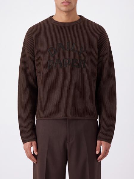 Maglia girocollo Daily Paper in cotone con logo a contrasto