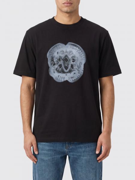 Cotton Crewneck T-shirt Daily Paper with Graphic Print on the Back