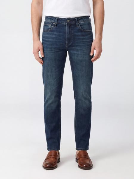 5-Pocket Straight-Leg Jeans Rag&Bone in Stretch Cotton Denim