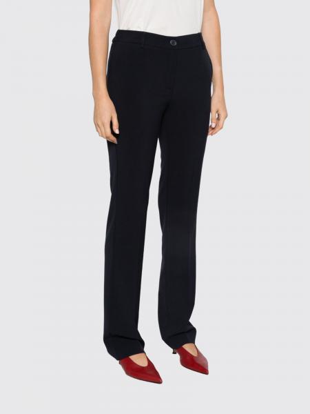 Twinset Mid-Rise Tailored Skinny Trousers in Viscose Blend