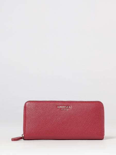 Saffiano Faux Leather Continental Zip Wallet Twinset