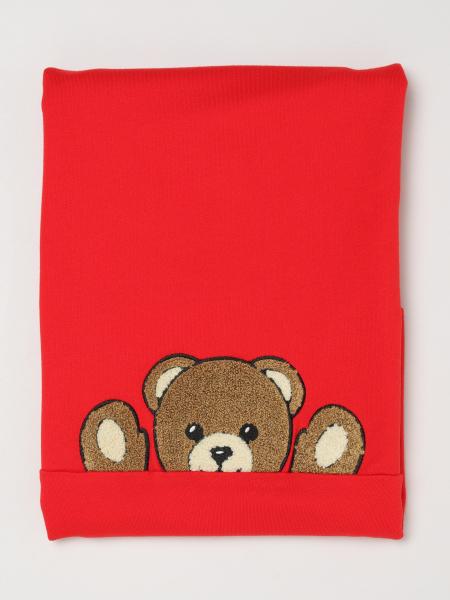 Copertina imbottita da bambino Moschino in cotone con stampa Teddy Bear
