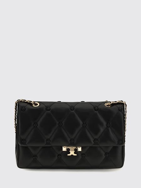 Bunny Quilted Leather Tory Burch Shoulder Bag with Double T Logo