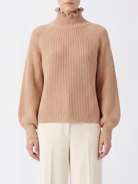 Max Mara 羊毛羊绒混纺气球袖高领毛衣