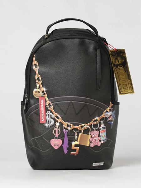 SPRAYGROUND Printed Hanging Stuff 그래픽 프린트 코팅 면 백팩