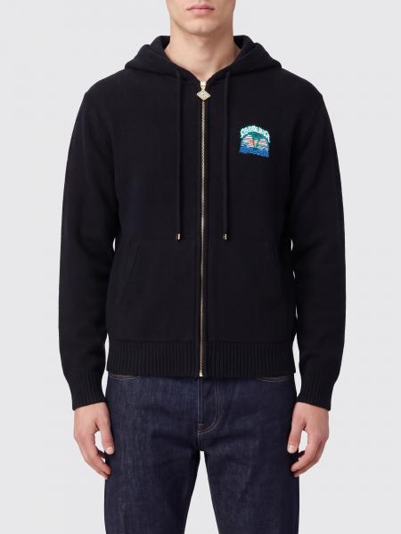 Casablanca Graphic Print Wool Zip-Up Hoodie