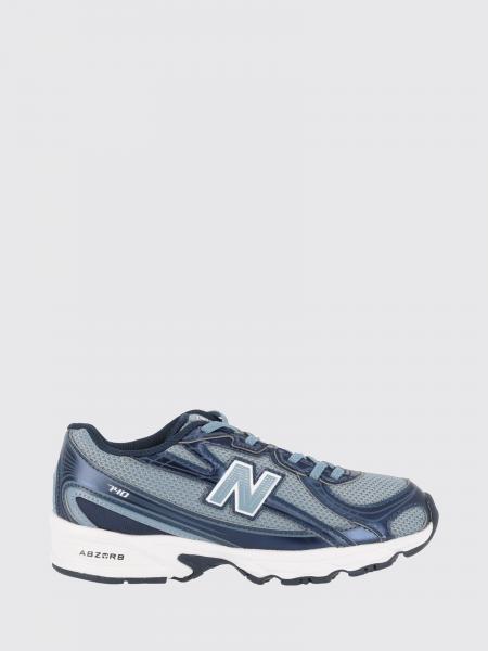 New Balance 740 남아용 메쉬 및 인조 가죽 슬립온 스니커즈
