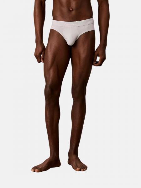 Three-Pack of Stretch Cotton Briefs with Logo Waistband Calvin Klein