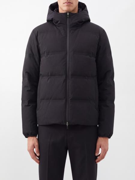 Doudoune matelassée Herno en nylon stretch déperlant avec capuche