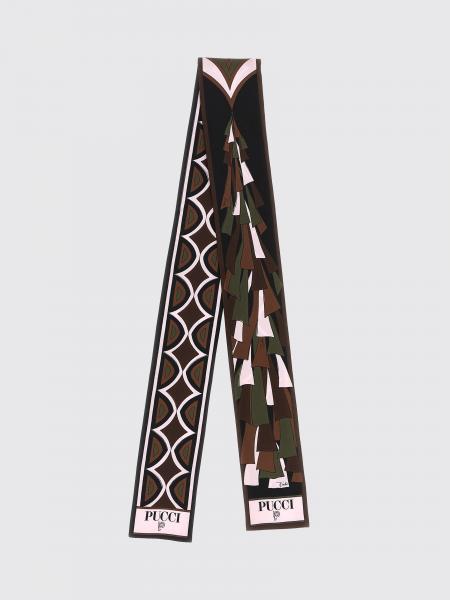 Multicolor Abstract Print Silk Bandeau Pucci