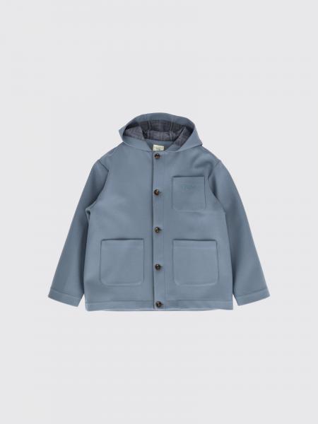 Chaqueta Fendi de niño en mezcla de algodón con capucha y bolsillos de parche
