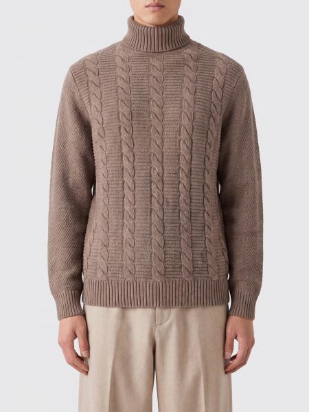 BARBOUR Staplecross 罗纹饰边纯羊毛针织高领衫