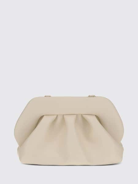 Themoirè Bios Clutch in Vegan Leather with Magnetic Closure and Removable Strap