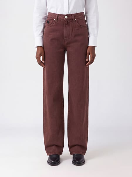 Jacob Cohen High-Waisted Straight Jeans in 5-Pocket Cotton Denim