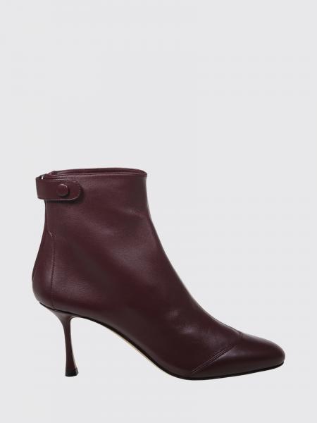 Suede Calfskin Ankle Boots Francesco Russo with Stiletto Heel