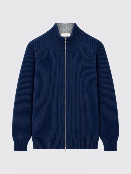 Lardini Wool and Cashmere Turtleneck Full-Zip Cardigan